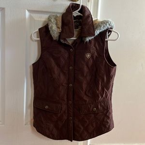 Ariat brown vest